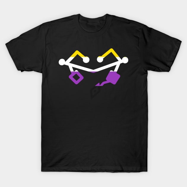 Nonbinary Pride Heart T-Shirt by Khalico